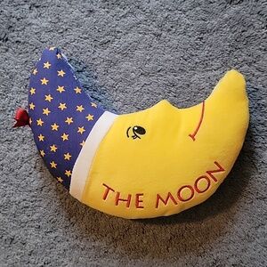 The Moon, stuffed and cloth book from Baby's First Book Club. Like new.